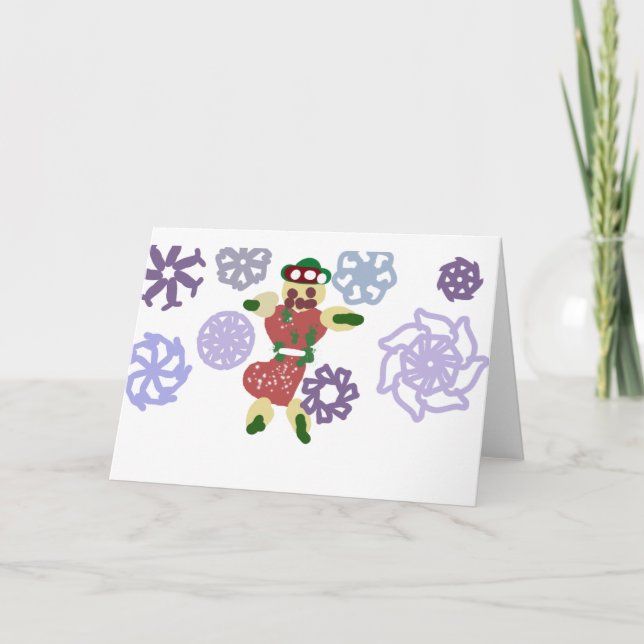 Gingerbread dance  karte (Vorderseite)