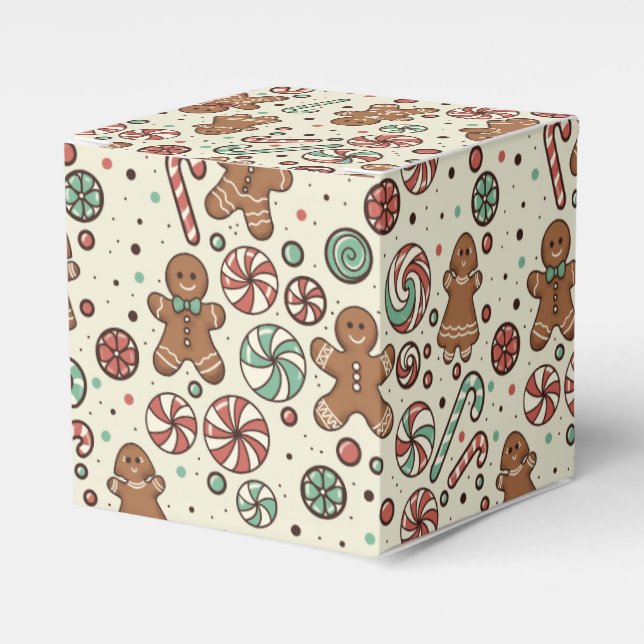 Gingerbread Delight Favor Box Geschenkschachtel (Vorderseite)
