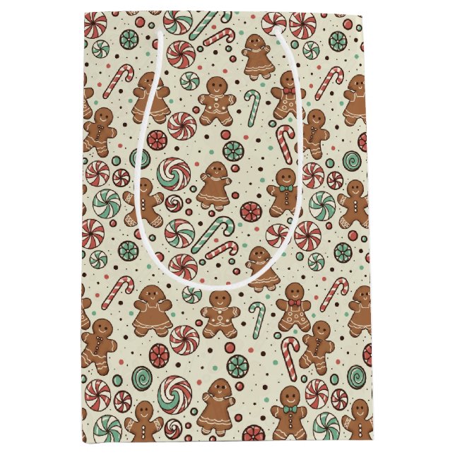 Gingerbread Delight Gift Bag Mittlere Geschenktüte (Vorderseite)