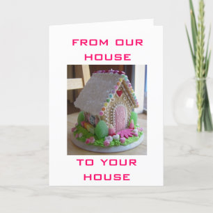 GINGERBREAD EASTER HOUSE GREETINING AUS DEN USA FEIERTAGSKARTE