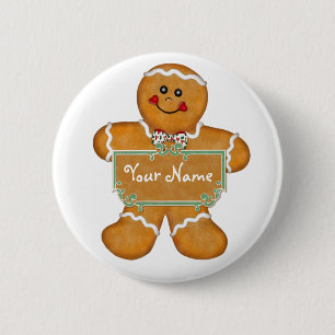 Gingerbread Fun Button