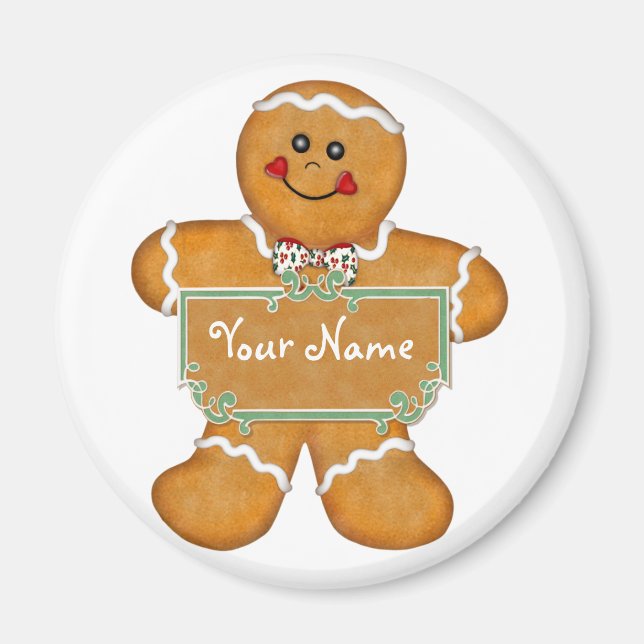 Gingerbread Fun Magnet (Vorne)