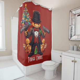 Gingerbread Gangster Duschvorhang