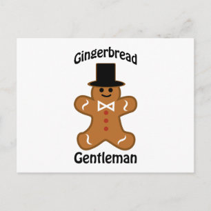 Gingerbread Gentleman Postkarte
