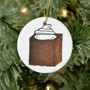 Gingerbread Ginger Brot Kuchen Weihnachtsgebäck Keramikornament