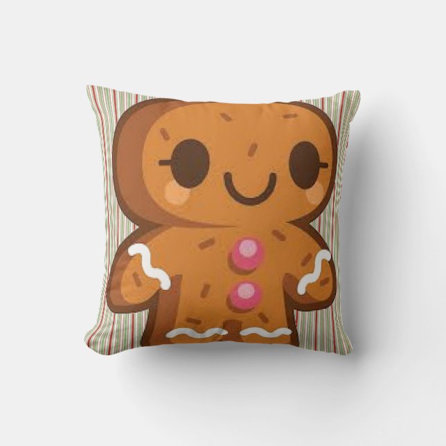 Gingerbread Girl Pillow Kissen (Vorderseite)