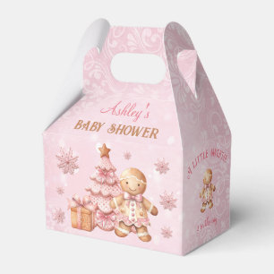 Gingerbread Girl Pink Weihnachtsdusche Gable Geschenkschachtel