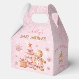 Gingerbread Girl Pink Weihnachtsdusche Medium Geschenkschachtel