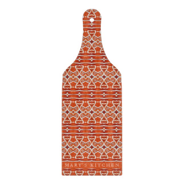 GINGERBREAD Glasspaddel Schneidebrett (Vorderseite)