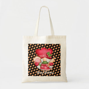 Gingerbread Gnome Anpassen von Farbe und Text Tragetasche