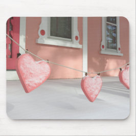Gingerbread Hearts in Snow - Martha's Vineyard Mousepad