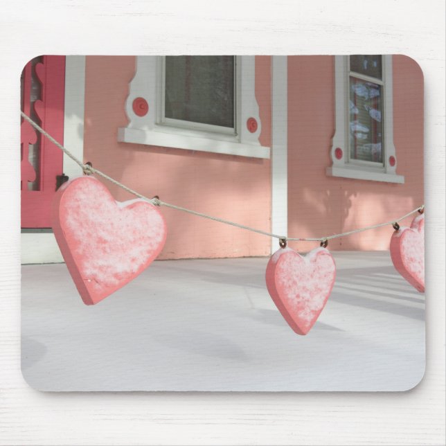Gingerbread Hearts in Snow - Martha's Vineyard Mousepad (Vorne)