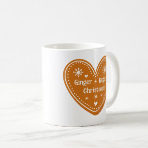 Gingerbread Herzweihnachtsgeschenk Kaffeetasse