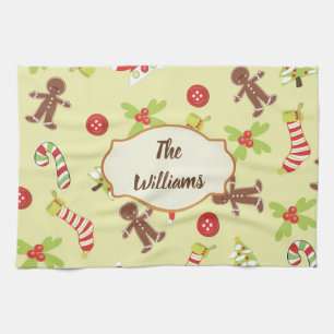 Gingerbread Holiday Geschirrtuch