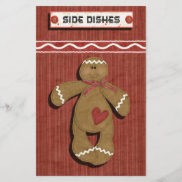 Gingerbread Holidays Recipe Binder Divider