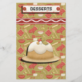 Gingerbread Holidays Recipe Binder Divider