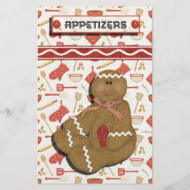 Gingerbread Holidays Recipe Binder Divider