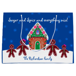 Gingerbread House Family Sweet Christmas Große Geschenktüte
