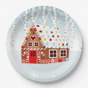 Gingerbread House Geburtstagsparty Plate Pappteller