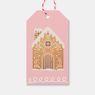 Gingerbread House Geschenketiketts Geschenkanhänger