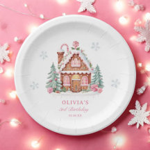 Gingerbread House Girl 1. Geburtstag Party