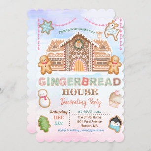 Gingerbread House Holiday Party Einladung