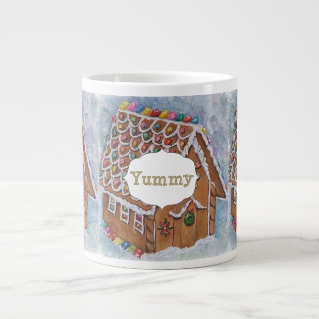 GINGERBREAD HOUSE Jumbo-Tasse (Vorderseite)