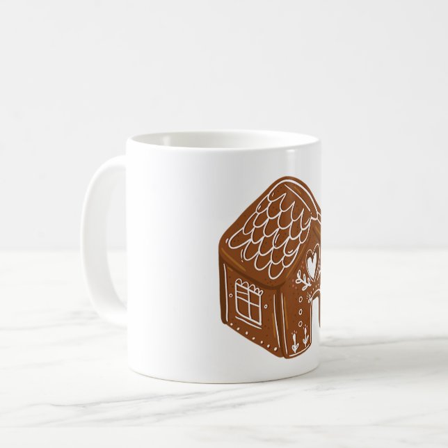 Gingerbread House Kaffeetasse (Vorderseite Links)