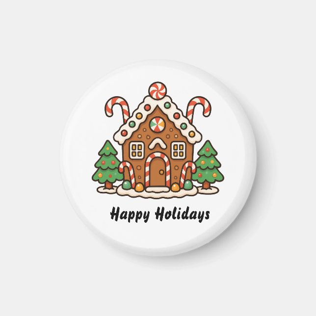 Gingerbread House  Magnet (Vorne)