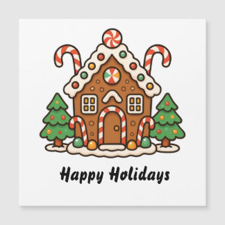 Gingerbread House Magnetic Card Magnetkarte