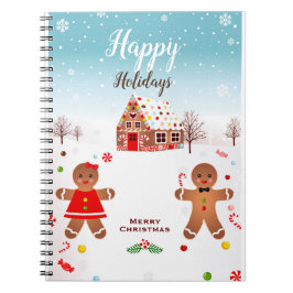Gingerbread House Notebook Notizblock