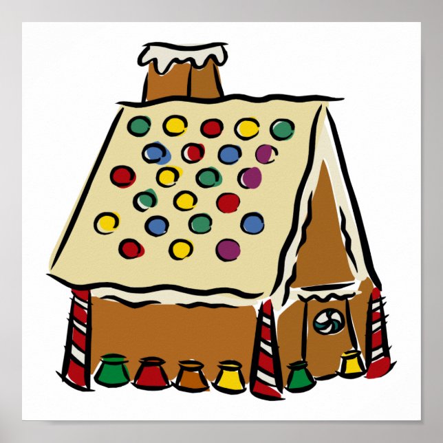 Gingerbread House Poster (Vorne)
