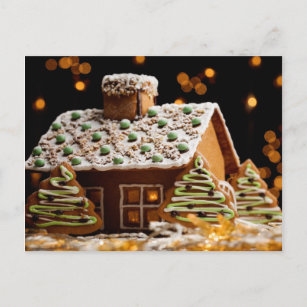 Gingerbread House Postkarte