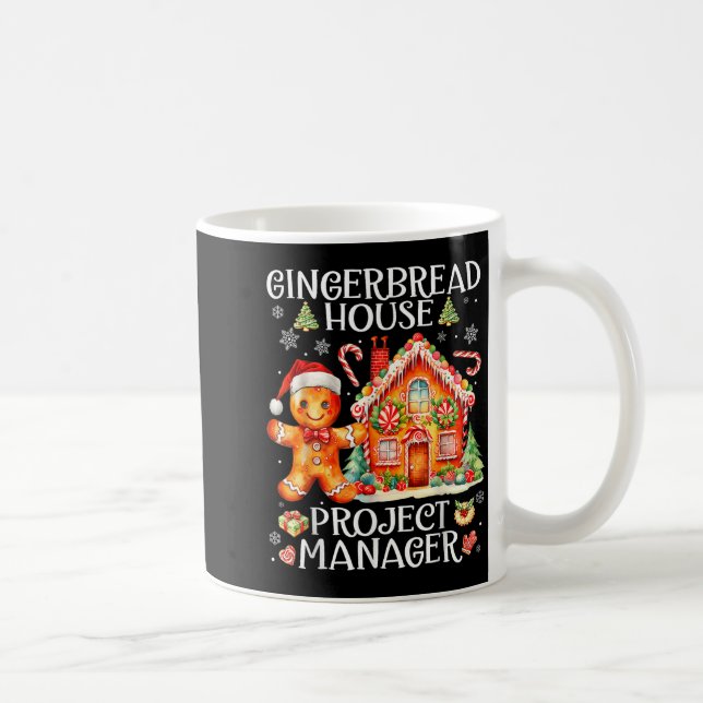 Gingerbread House Project Manager Decorating Bakin Kaffeetasse (Rechts)