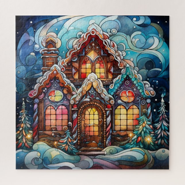 Gingerbread House Puzzle (Vertikal)