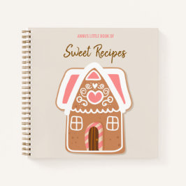 Gingerbread House Recipe Notebook Notizbuch