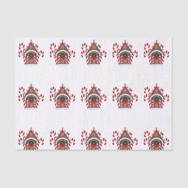 Gingerbread House Seidenpapier (Vorderseite)