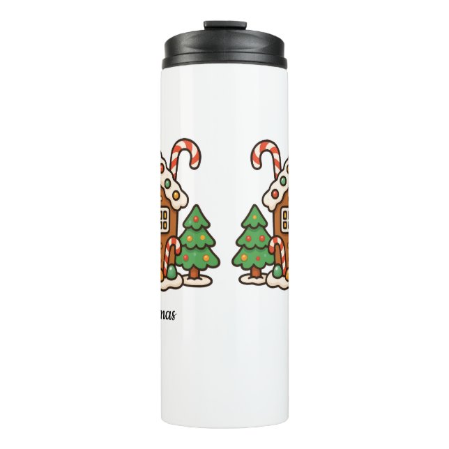 Gingerbread House Thermosbecher (Vorderseite)