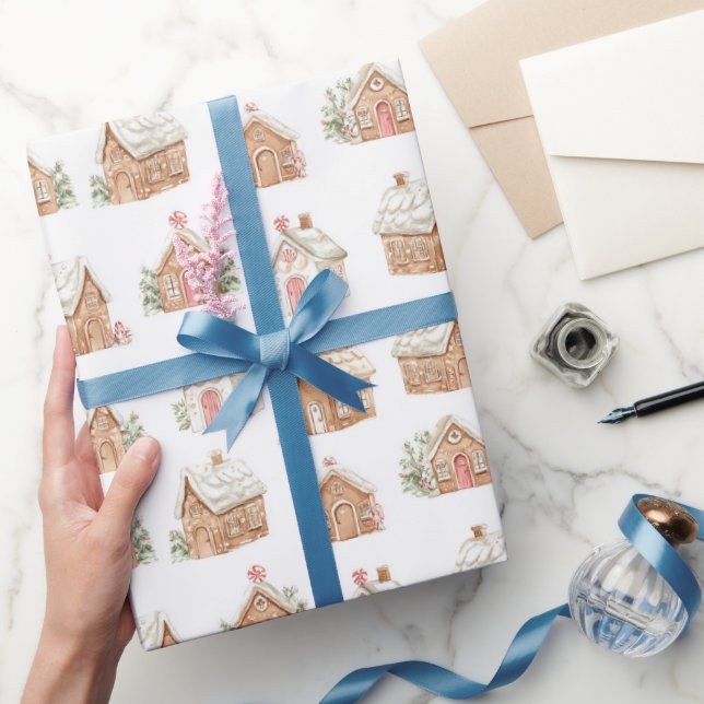 Gingerbread Houses Geschenkpapier (Schenken)