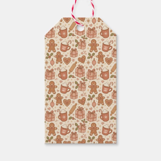 Gingerbread Joy Geschenkanhänger (Vorderseite)