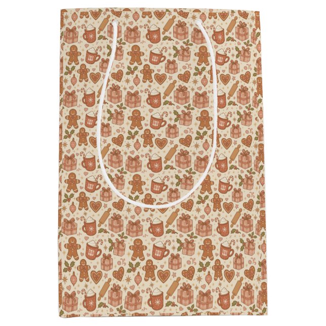 Gingerbread Joy Mittlere Geschenktüte (Vorderseite)