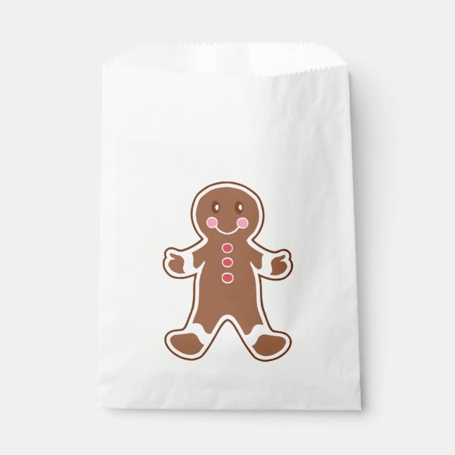 Gingerbread-Junge-Gunstbeutel Geschenktütchen (Vorderseite)