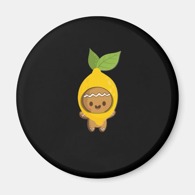 Gingerbread Kawaii Magnet (Vorne)