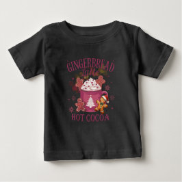 Gingerbread latte hot cocoa christmas baby t-shirt