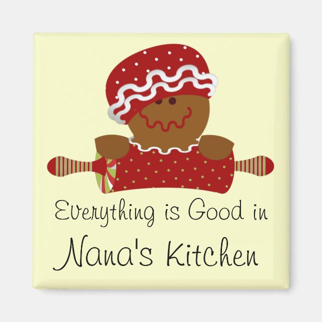Gingerbread Magnet für Feiertage (Vorne)