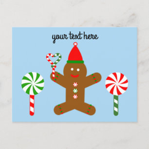 Gingerbread Man #1 Postkarte