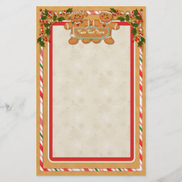 Gingerbread Man and Woman Briefpapier