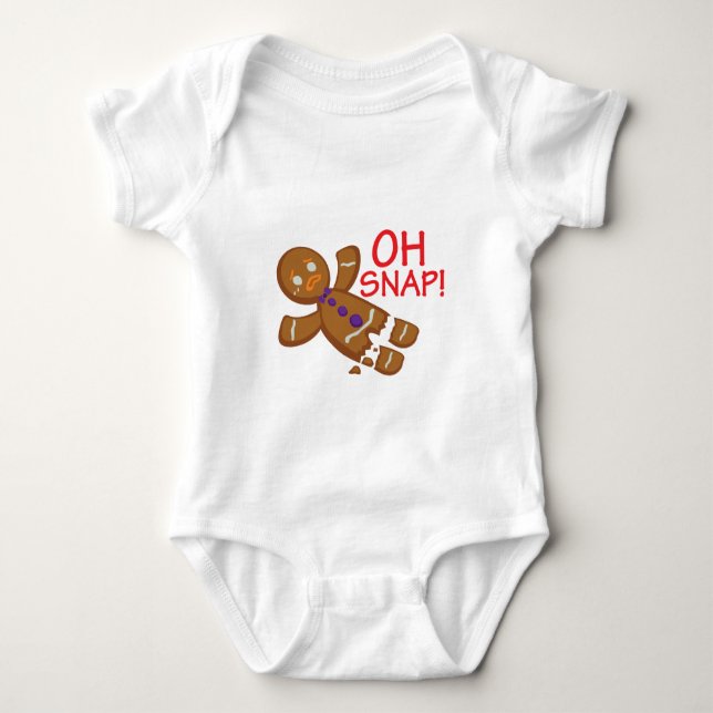 Gingerbread Man Baby Strampler (Vorderseite)
