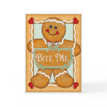 Gingerbread Man "Bite Me"