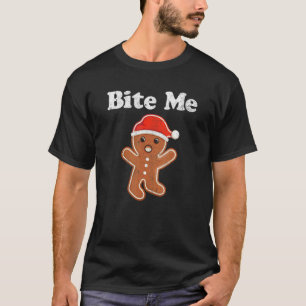 Gingerbread Man Bite Me Weihnachtskeks Kostüm T-Shirt
